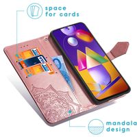 imoshion Mandala Bookcase Samsung Galaxy M31s - Rosé Goud