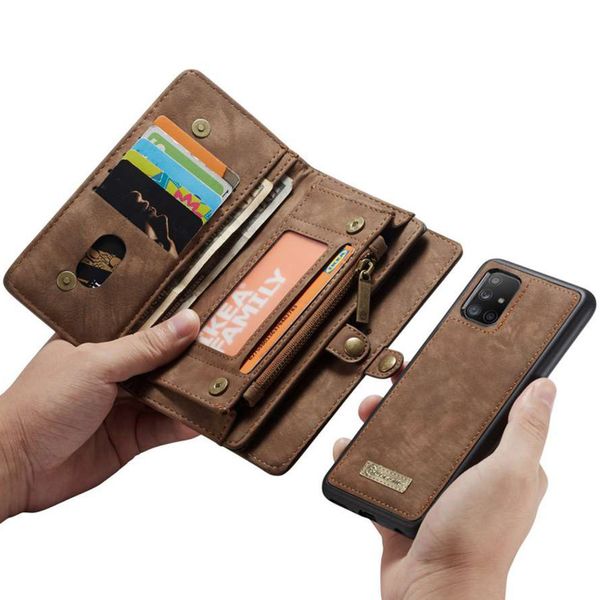 CaseMe Luxe Lederen 2 in 1 Portemonnee Bookcase Samsung Galaxy A51