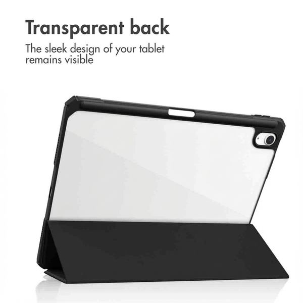 imoshion Trifold Hard Case Book Cover Apple iPad Air 11 inch (2026) M4 / (2025) M3 / (2024) M2 / Air 5 (2022) / Air 4 (2020) - Black