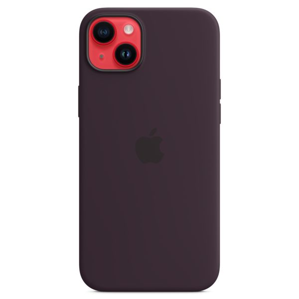 Apple Silicone Back Cover with MagSafe Apple iPhone 14 Plus - Elderberry