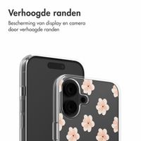 imoshion Design hoesje Apple iPhone 16 - Floral Peach