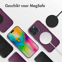Accezz MagSafe Leather Backcover Apple iPhone 16 Pro - Heath Purple