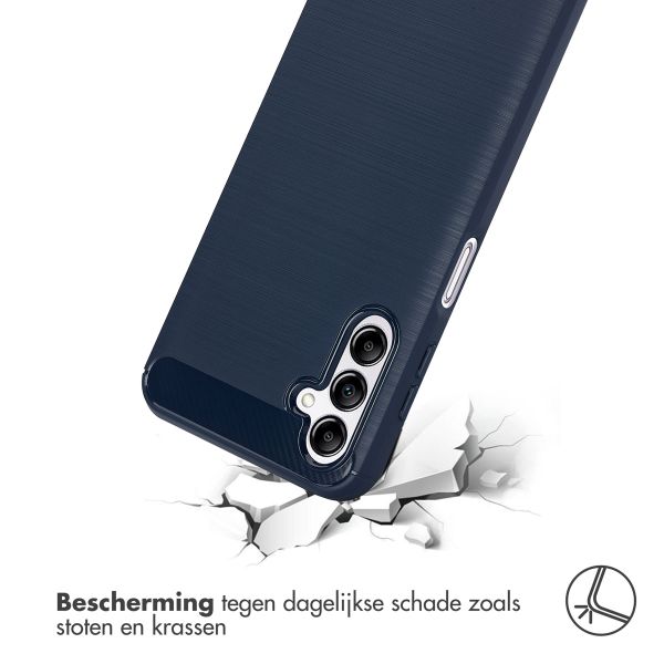 imoshion Brushed Backcover Samsung Galaxy A14 (5G/4G) - Donkerblauw