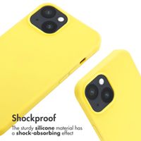 imoshion Silicone Case with Strap Apple iPhone 14 - Yellow