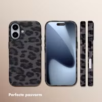 Selencia Sabi Backcover Panterprint met MagSafe Apple iPhone 17 - Midnight Black