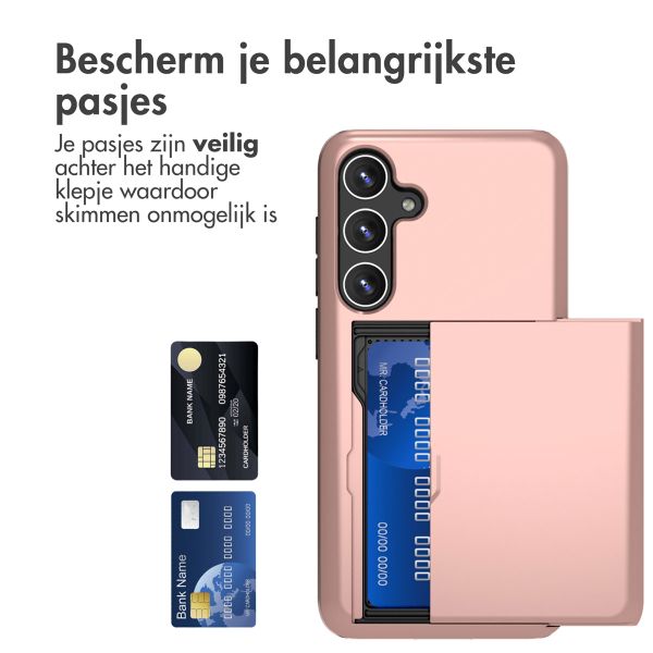 imoshion Backcover met pasjeshouder Samsung Galaxy S24 Plus - Rosé Goud
