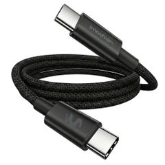imoshion Braided USB-C naar USB-C kabel 100W - 0,5 meter - Zwart