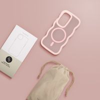 Selencia Wavy Backcover met MagSafe Samsung Galaxy S26 Ultra - Soft Pink