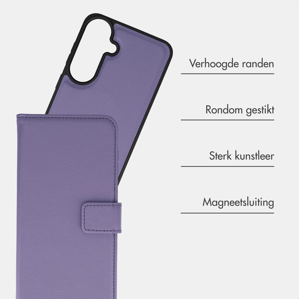 imoshion Uitneembare 2-in-1 Luxe Bookcase Samsung Galaxy S26 FE - Paars