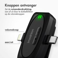 imoshion Mini microfoon voor telefoon - Dasspeld microfoon - Draadloos - AUX / 3,5 mm / Lightning / USB-C