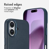 Accezz Leather Back Cover with MagSafe Apple iPhone 17 - Nightfall Blue
