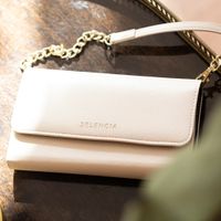 Selencia Uitneembare Slang Clutch Samsung Galaxy S10 - Wit