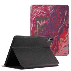 Selencia Vivid tablethoes iPad Air 11 inch (2024) M2 / Air 5 (2022) / Air 4 (2020) - Marble Plum