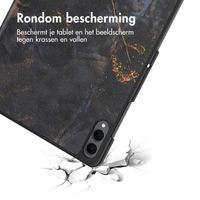 imoshion Design Trifold Bookcase Samsung Galaxy Tab S11 Ultra - Black Marble