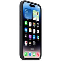 Apple Leather Back Cover with MagSafe Apple iPhone 14 Pro - Midnight
