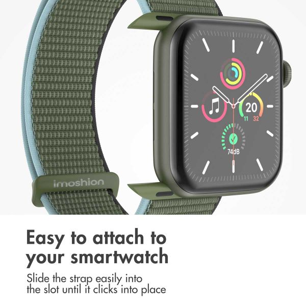 imoshion Nylon Strap Apple Watch | 44/45/46/49 mm - Dark Olive