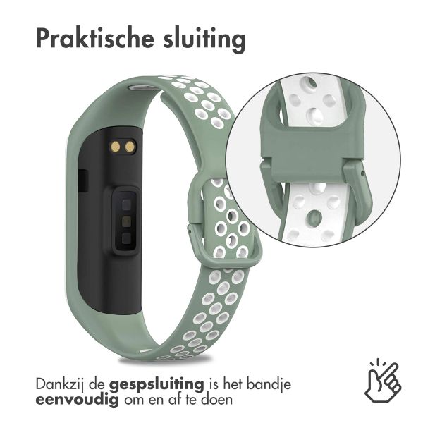 imoshion Siliconen sport bandje Samsung Galaxy Fit 2 - Groen / Wit