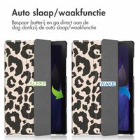 imoshion Trifold Design Bookcase Samsung Galaxy Tab A8 - Leopard