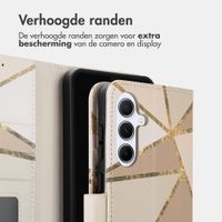 imoshion Design Bookcase Samsung Galaxy A56 - Beige Graphic
