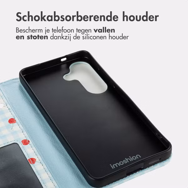 imoshion Design Bookcase Samsung Galaxy S26 - Cherry Check