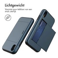 imoshion Backcover met pasjeshouder Apple iPhone Xr - Donkerblauw
