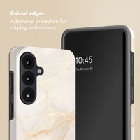 Selencia Vivid Back Cover with MagSafe Samsung Galaxy S26 Plus - Golden Beige Marble