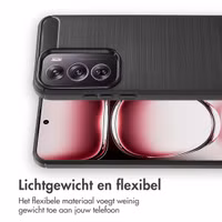 imoshion Brushed Backcover Oppo Reno 12 Pro - Zwart