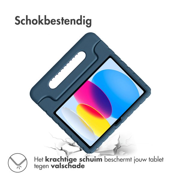 imoshion Kidsproof Backcover met handvat iPad 10 (2022) 10.9 inch - Donkerblauw