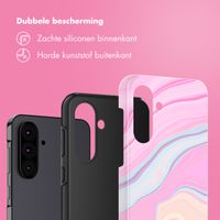 Selencia Vivid Backcover Samsung Galaxy A36 / A56 - Pastel Lipstick Marble