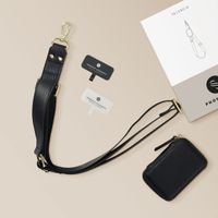 Selencia Telefoonkoord met Klein Tasje - Midnight Black