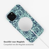 Selencia Vivid Backcover met MagSafe Apple iPhone 15 - Tropical Vibes Light Blue