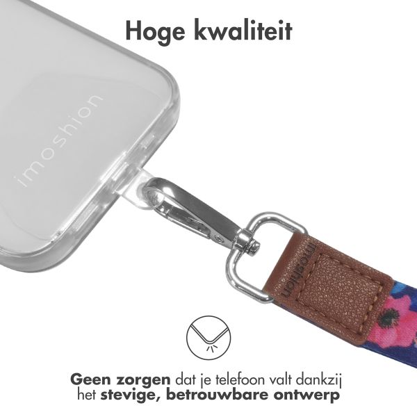 imoshion Universeel verstelbaar telefoonkoord + polsbandje - Flowers