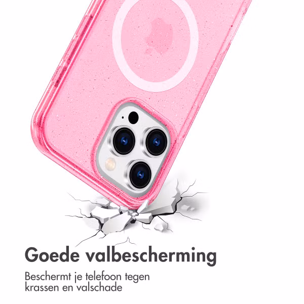 imoshion Sparkle Backcover met MagSafe Apple iPhone 16 Pro Max - Glitter Roze