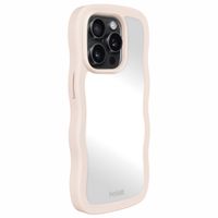 Holdit Wavy Case Apple iPhone 15 Pro - Light Beige / Mirror