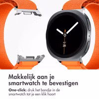 imoshion Nylon Alpine bandje Samsung Galaxy Watch 8 (40/44mm) / Classic (46mm) - Oranje
