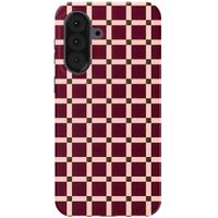 Selencia Vivid Backcover Samsung Galaxy A37 (5G) - Check This Burgundy