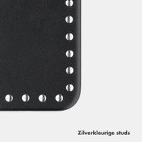 Selencia Studs Backcover met MagSafe Apple iPhone 15 - Velvet Black