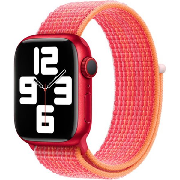 Apple 3 Pack Sport Loop band voor de Apple Watch | 38/40/41/42 mm - Soft Mint / (Product)RED / Ocean Blue