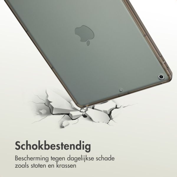 Accezz Frosted Backcover Apple iPad 9 (2021) 10.2 inch / iPad 8 (2020) 10.2 inch / iPad 7 (2019) 10.2 inch - Zwart