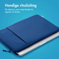 imoshion Laptop hoes 14 inch - Laptopsleeve met vak - Cobalt Blue