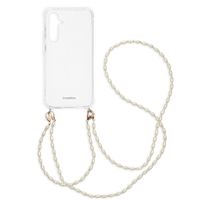 imoshion Backcover met koord + armband - Parels Samsung Galaxy S23 FE - Transparant
