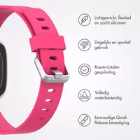 imoshion Siliconen bandje Fitbit Versa / Versa 2 / Versa Lite - Maat S - Roze
