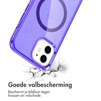 imoshion Sparkle Backcover met MagSafe Apple iPhone 12 (Pro) - Glitter Paars