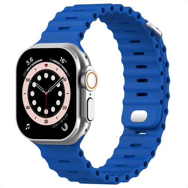 Accezz Ocean bandje Apple Watch Series 1 - 9 / SE (38/40/41 mm) | Series 10 / 11 (42 mm) - Royal Blue