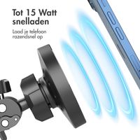 Accezz Telefoonhouder auto met Magsafe - Draadloze oplader - Ventilatierooster - Zwart