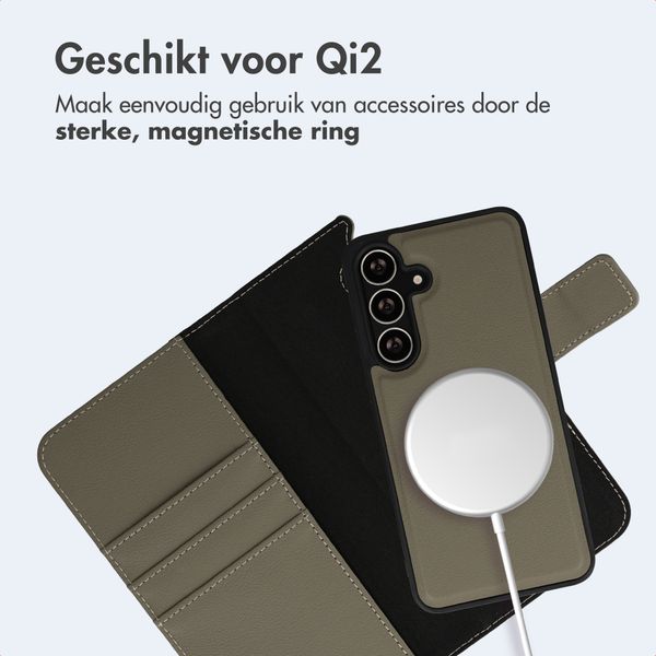 imoshion Uitneembare 2-in-1 Luxe Bookcase Samsung Galaxy S25 FE - Groen