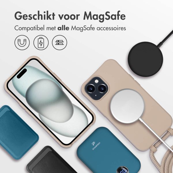 imoshion Color Backcover met afneembaar koord MagSafe iPhone 15 - Nude