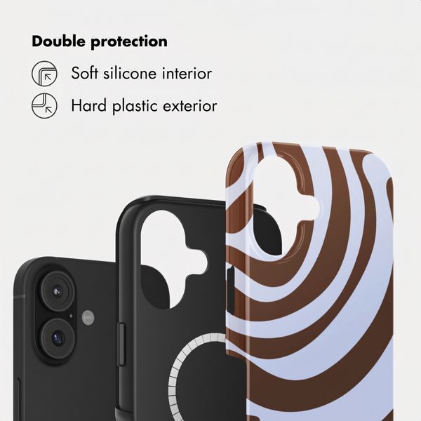 Selencia Vivid Back Cover with MagSafe Apple iPhone 17 - Dream Swirl Chocolate