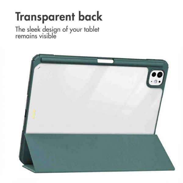 imoshion Trifold Hard Case Book Cover Apple iPad Pro 11 (2025) M5 / (2024) M4 - Green