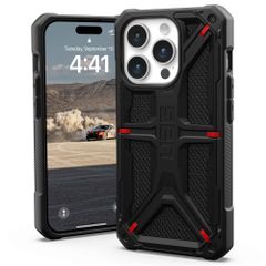 UAG Monarch Backcover Apple iPhone 15 Pro - Kevlar Black